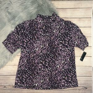 NWT AGB Woman’s Purple Floral Top